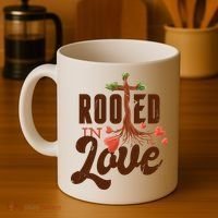 Rooted In Love Jesus Cross Coffee Mug thumb 4