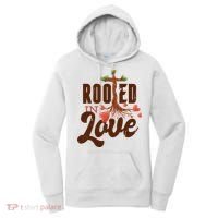 Rooted In Love Jesus Cross Women's Hoodie thumb 0