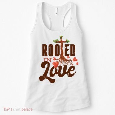 Rooted In Love Jesus Cross Women's Tank Top