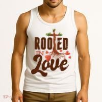 Rooted In Love Jesus Cross Tank Top thumb 3