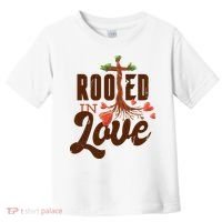 Rooted In Love Jesus Cross Toddler T-Shirt thumb 0