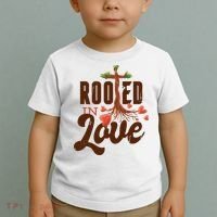 Rooted In Love Jesus Cross Toddler T-Shirt thumb 2