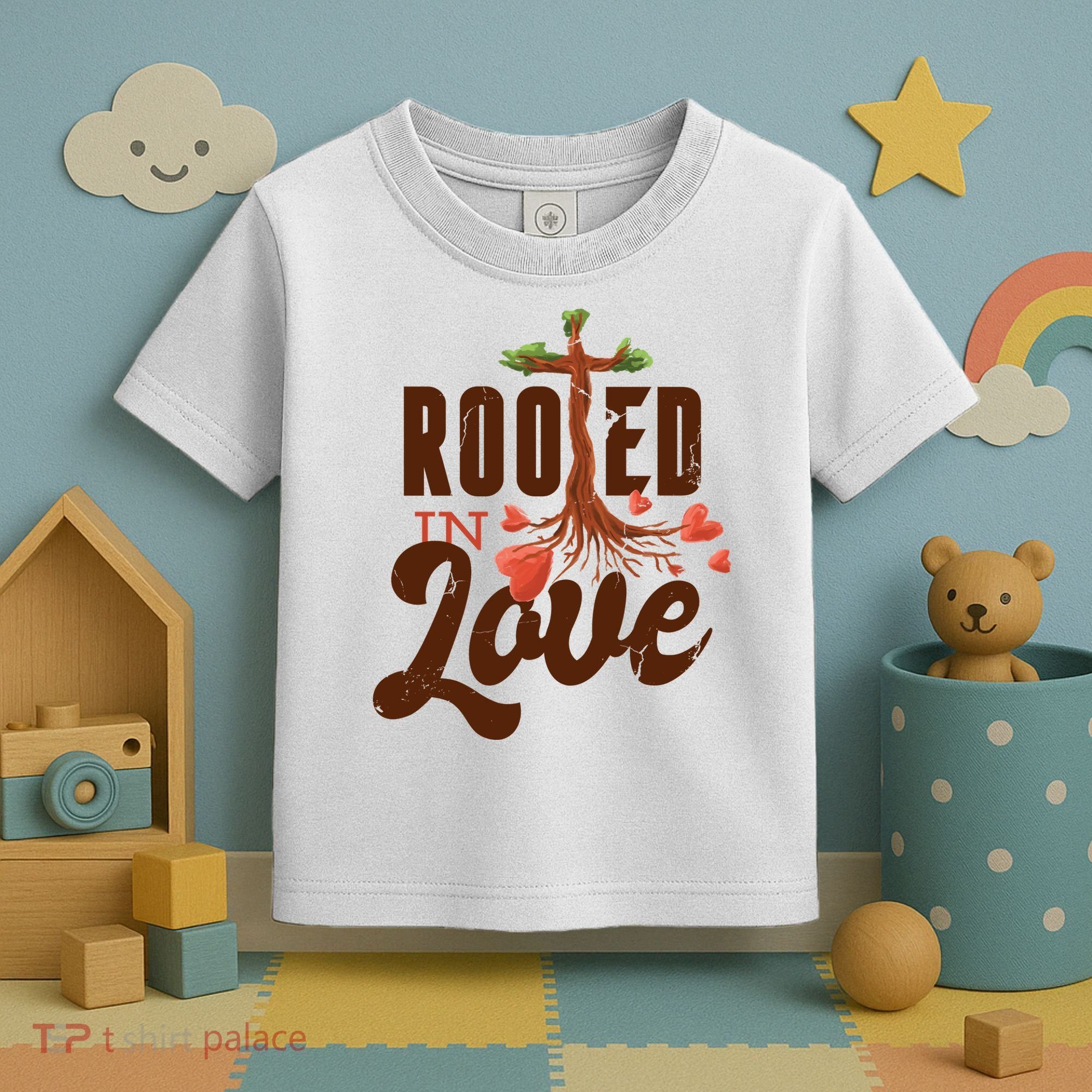 Rooted In Love Jesus Cross Toddler T-Shirt
