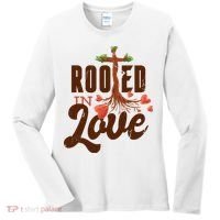 Rooted In Love Jesus Cross Women's Long Sleeve Shirt thumb 0