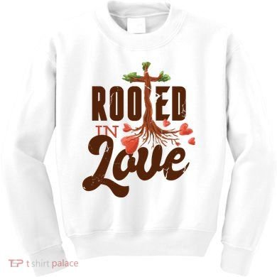 Rooted In Love Jesus Cross Kids Sweatshirt