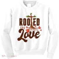 Rooted In Love Jesus Cross Kids Sweatshirt thumb 0