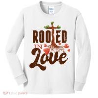 Rooted In Love Jesus Cross Kids Long Sleeve Shirt thumb 0