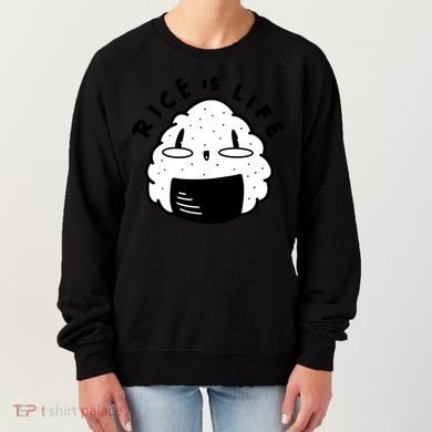 Rice Is Life Cute Sushi Women's Sweatshirt