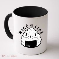 Rice Is Life Cute Sushi Coffee Mug thumb 0