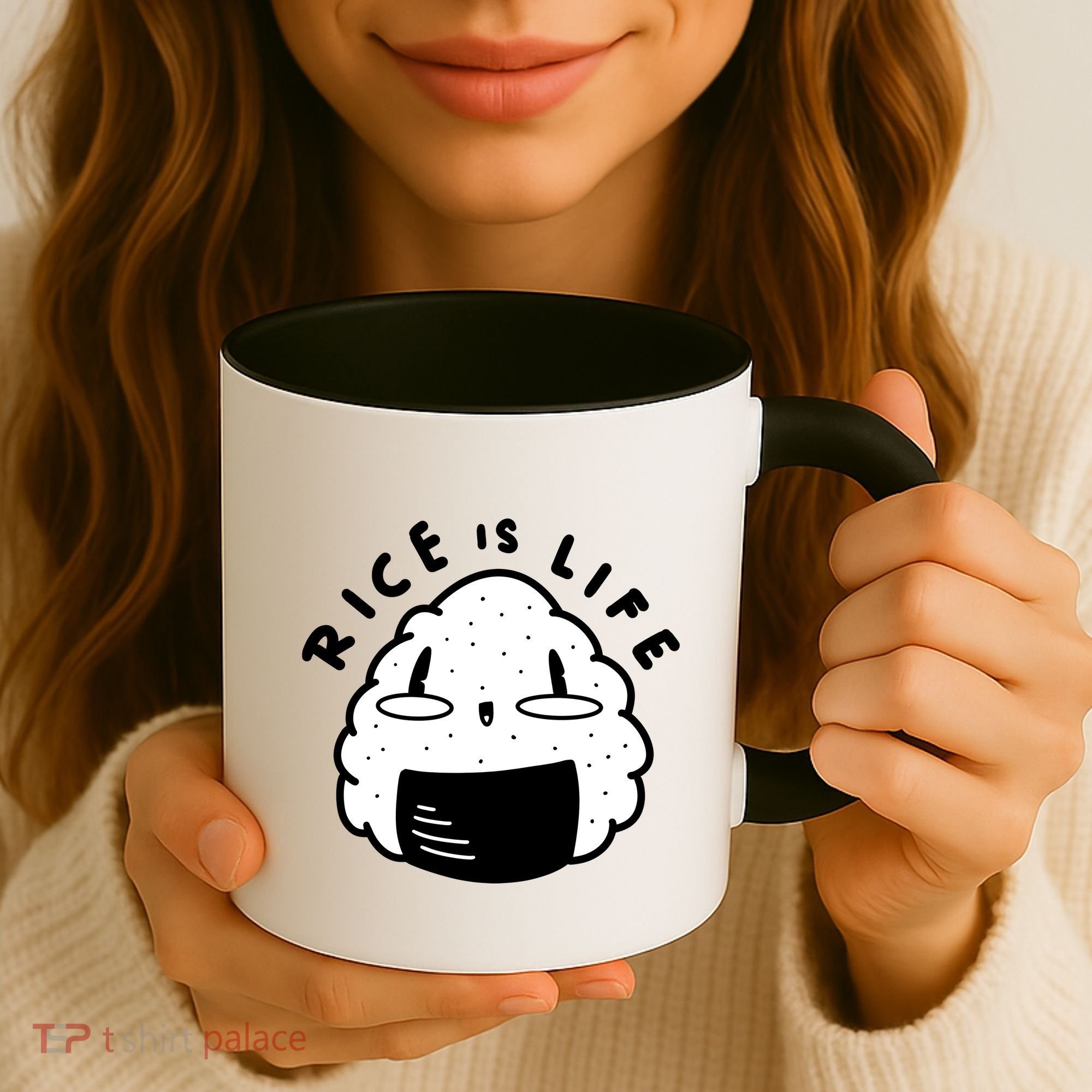 Rice Is Life Cute Sushi Coffee Mug