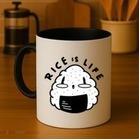 Rice Is Life Cute Sushi Coffee Mug thumb 4
