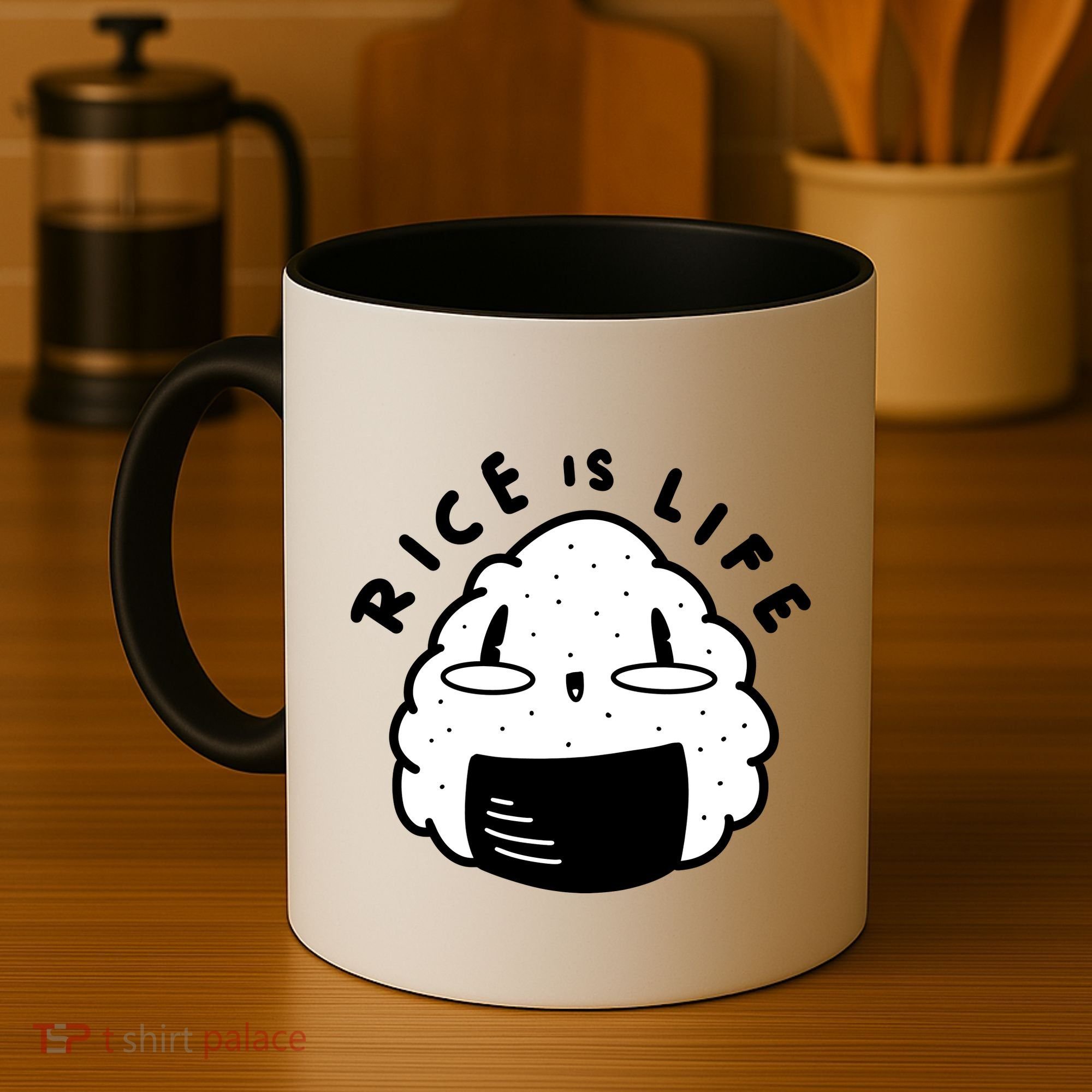 Rice Is Life Cute Sushi Coffee Mug