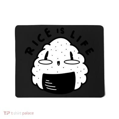 Rice Is Life Cute Sushi Mousepad