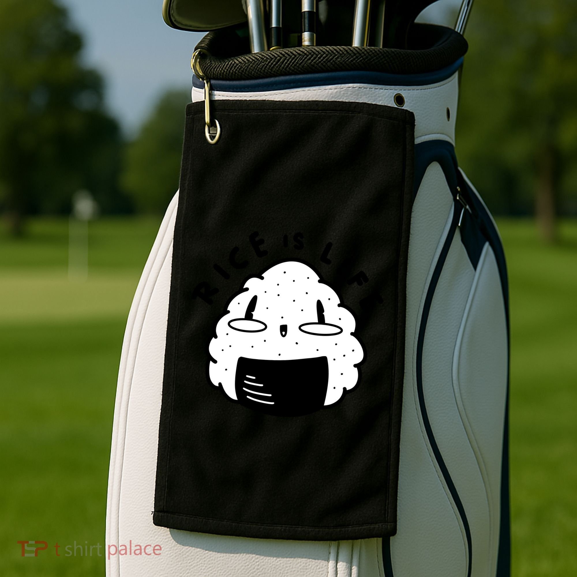 Rice Is Life Cute Sushi Golf Towel