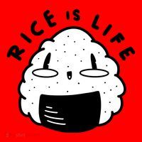Rice Is Life Cute Sushi Santa Hat thumb 1