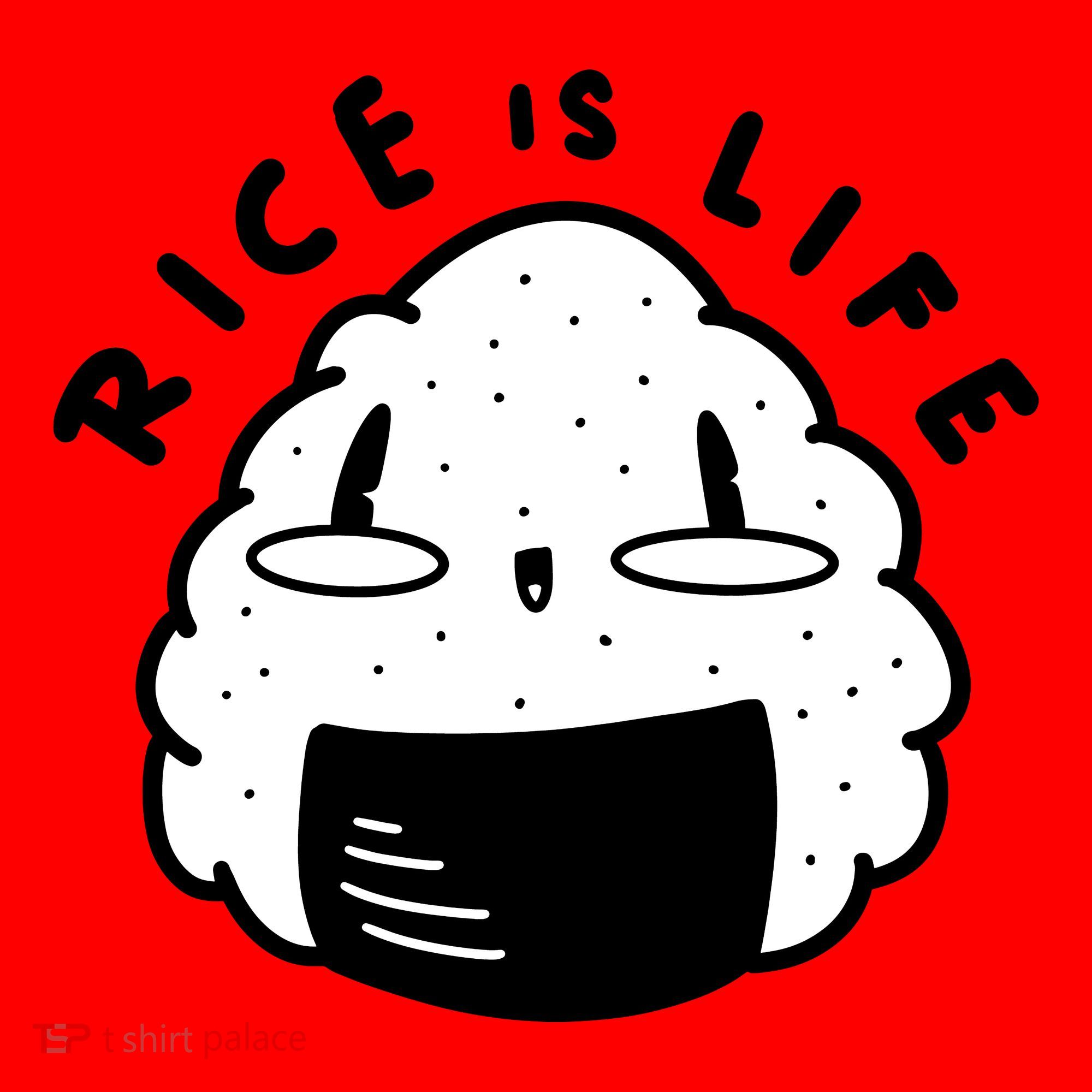 Rice Is Life Cute Sushi Santa Hat