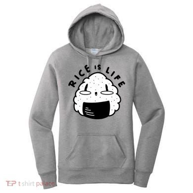 Rice Is Life Cute Sushi Women's Hoodie