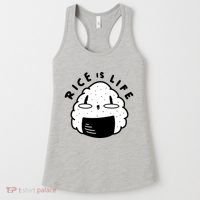Rice Is Life Cute Sushi Women's Tank Top thumb 0