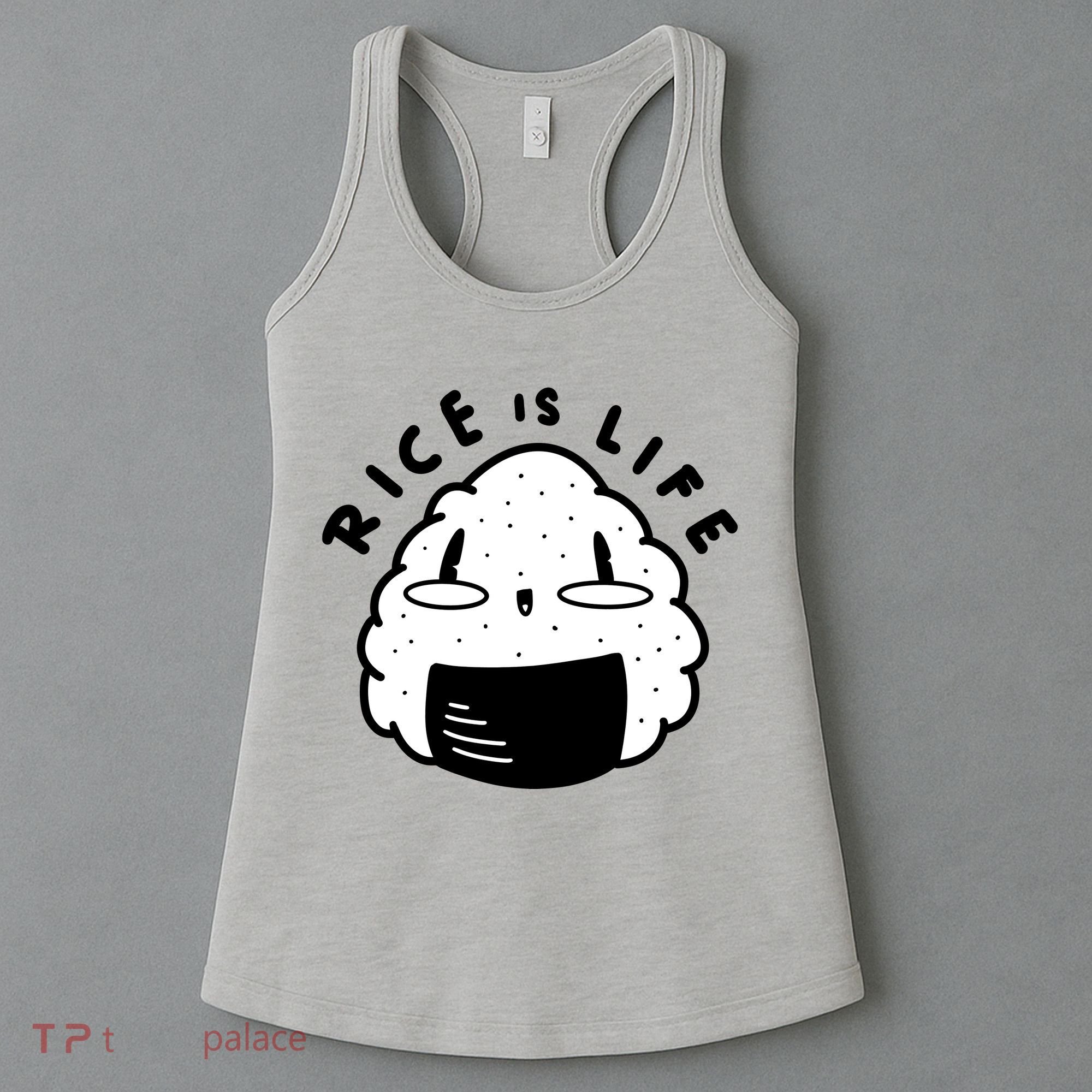 Rice Is Life Cute Sushi Women's Tank Top