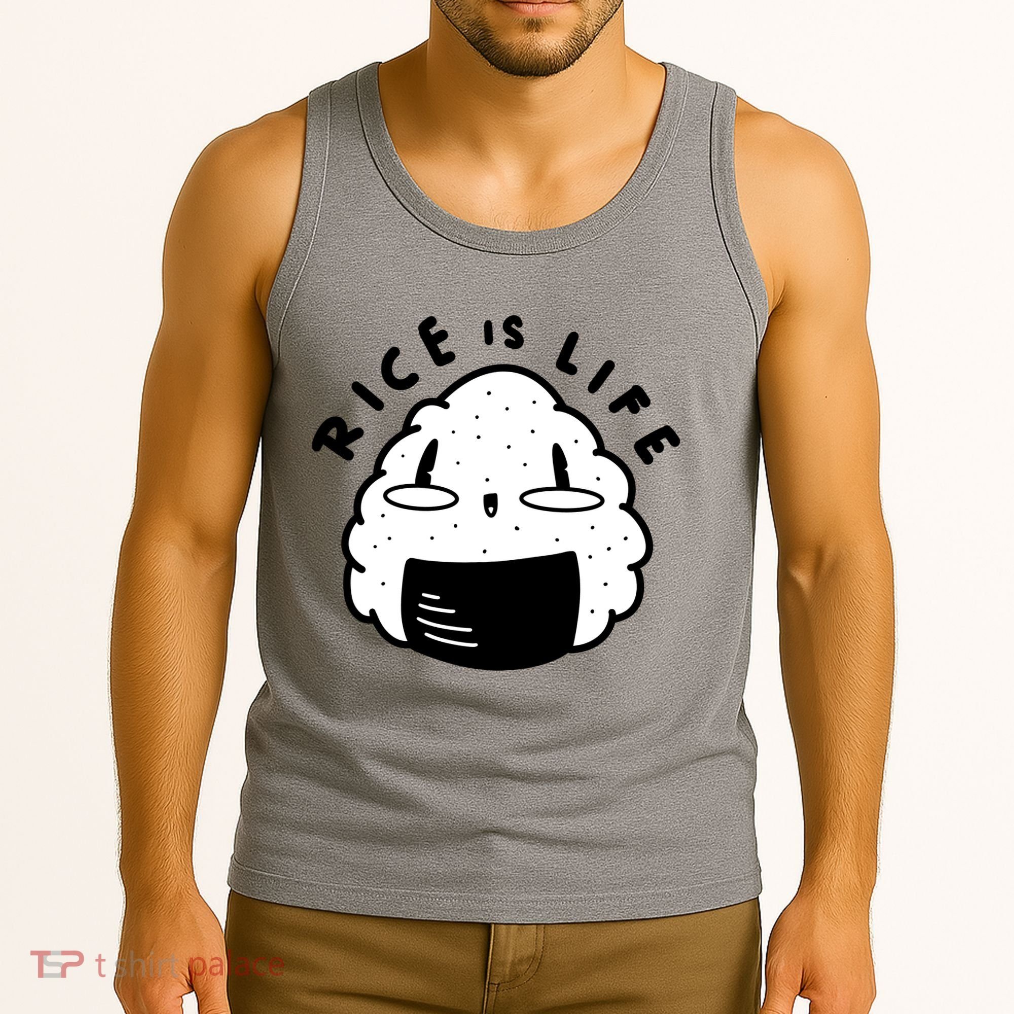 Rice Is Life Cute Sushi Tank Top
