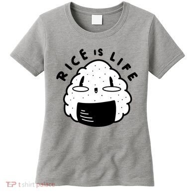 Rice Is Life Cute Sushi Women's T-Shirt