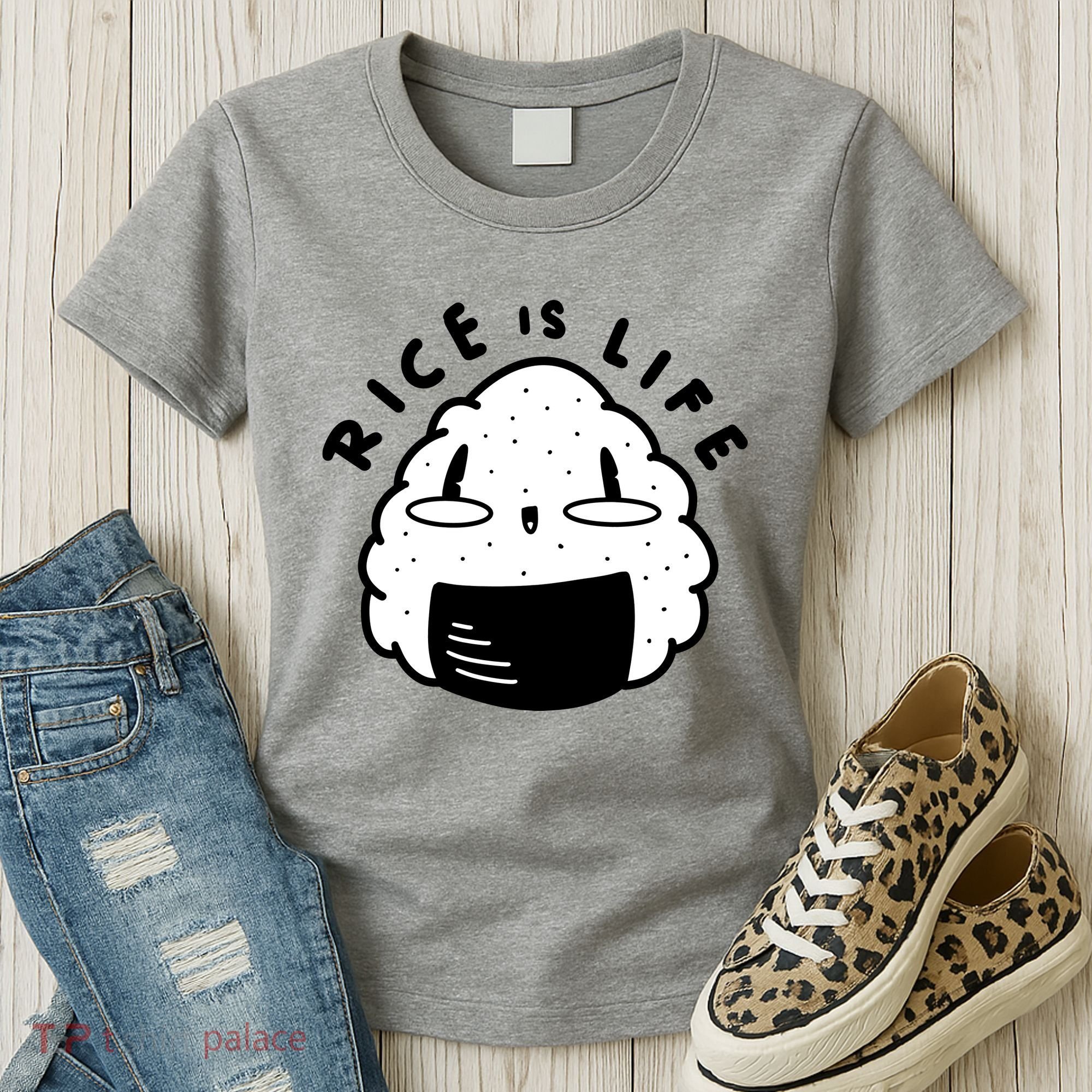 Rice Is Life Cute Sushi Women's T-Shirt