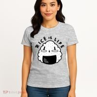 Rice Is Life Cute Sushi Women's T-Shirt thumb 4