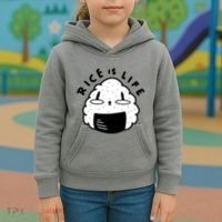 Rice Is Life Cute Sushi Kids Hoodie thumb 3