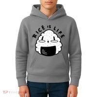 Rice Is Life Cute Sushi Kids Hoodie thumb 4