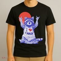 Raccoon I Love Trash Vintage Japanese T-Shirt thumb 3