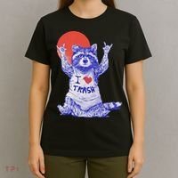 Raccoon I Love Trash Vintage Japanese T-Shirt thumb 4