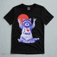 Raccoon I Love Trash Vintage Japanese T-Shirt thumb 5