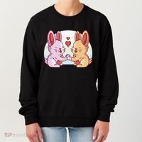 Rabbits In Love Cute Women's Sweatshirt thumb 0