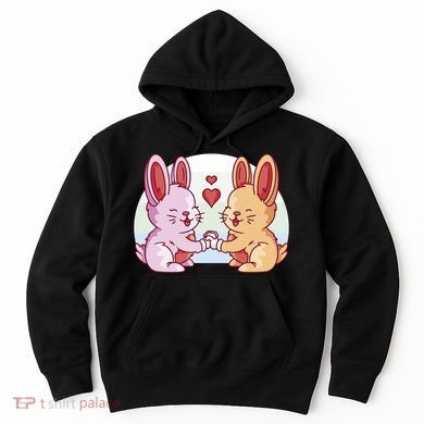 Rabbits In Love Cute Hoodie
