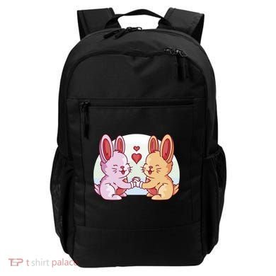 Rabbits In Love Cute Backpack