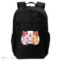 Rabbits In Love Cute Backpack thumb 0