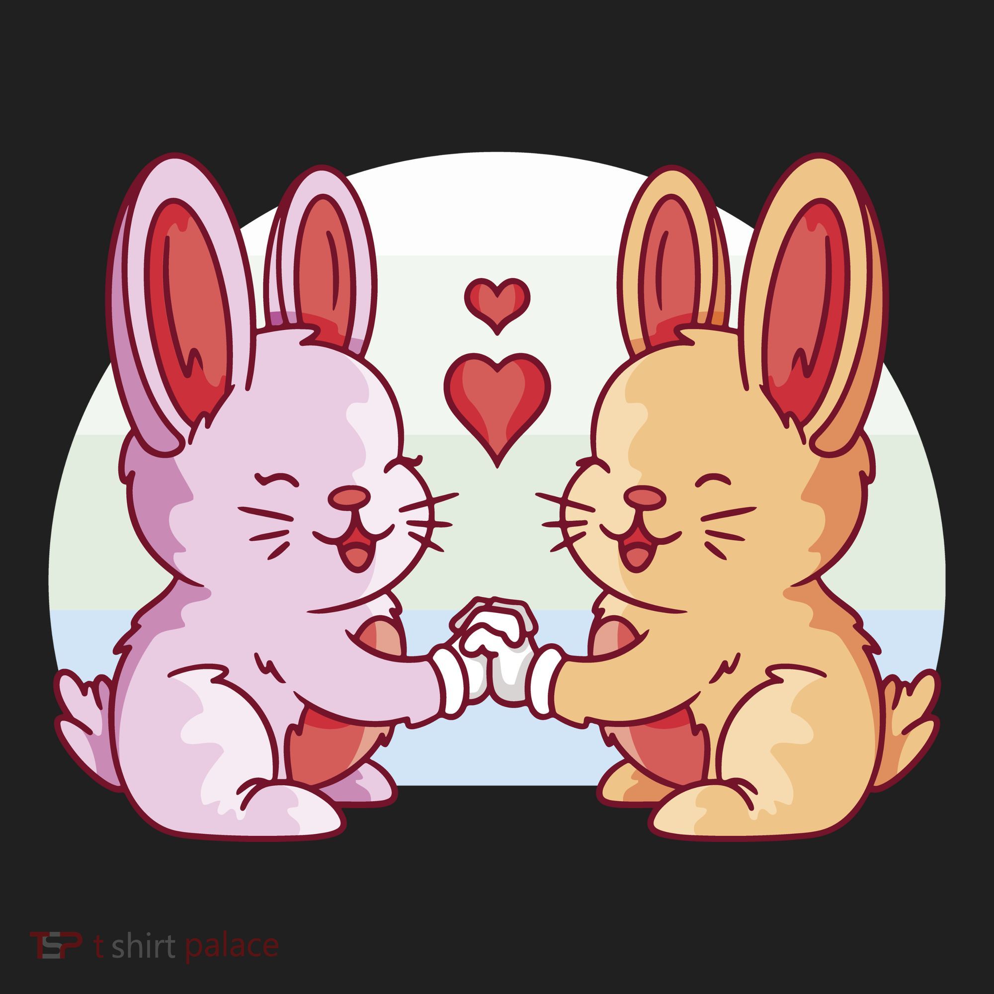 Rabbits In Love Cute Beanie