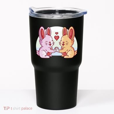 Rabbits In Love Cute Tumbler