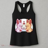 Rabbits In Love Cute Women's Tank Top thumb 3