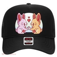 Rabbits In Love Cute Hat thumb 0
