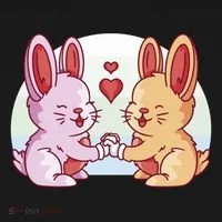 Rabbits In Love Cute Toddler Hoodie thumb 2