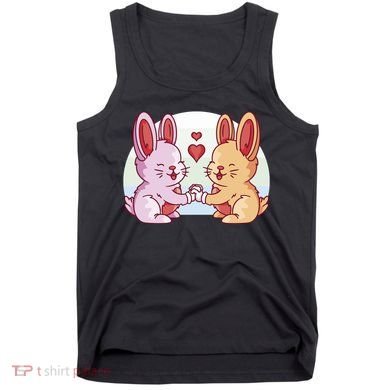Rabbits In Love Cute Tank Top