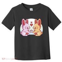Rabbits In Love Cute Toddler T-Shirt thumb 0