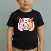 Rabbits In Love Cute Toddler T-Shirt thumb 2