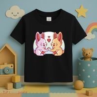 Rabbits In Love Cute Toddler T-Shirt thumb 3