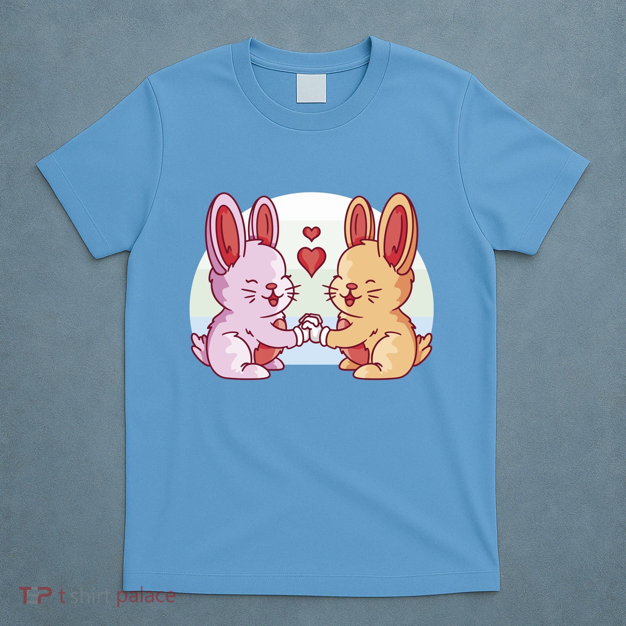 Rabbits In Love Cute T-Shirt