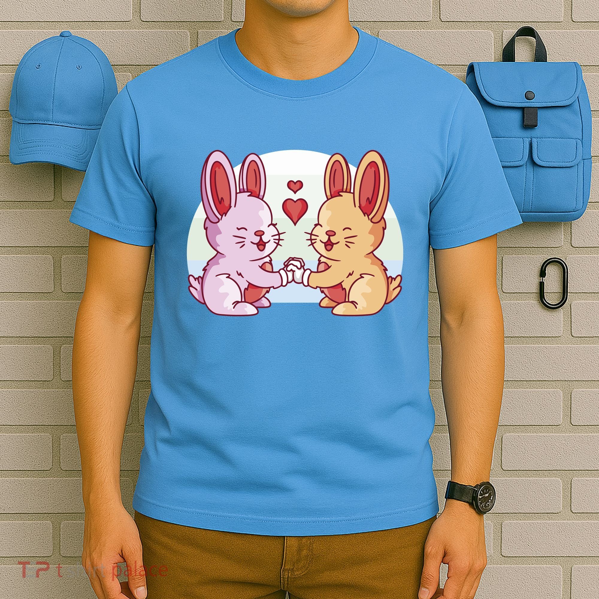 Rabbits In Love Cute T-Shirt