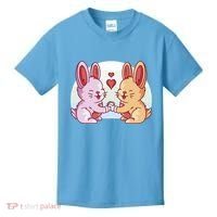 Rabbits In Love Cute Kids T-Shirt thumb 0