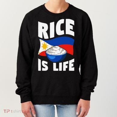 Rice Is Life Philippine Flag Rice Lover Women's Sweatshirt