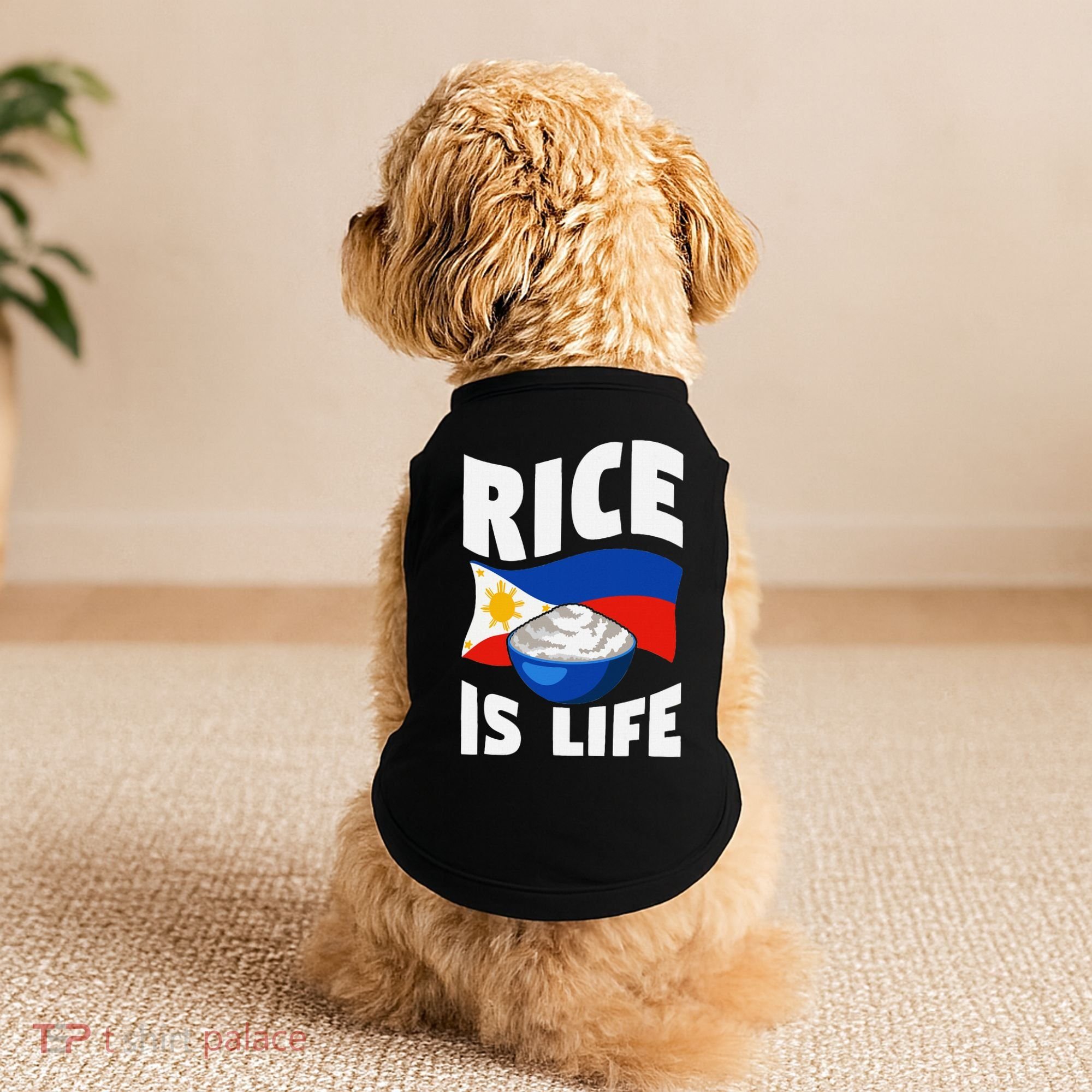 Rice Is Life Philippine Flag Rice Lover Doggie Tank